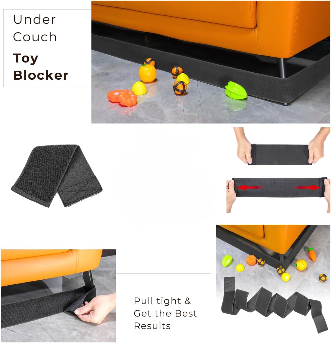 Pets Toys Blocker for Under Couch